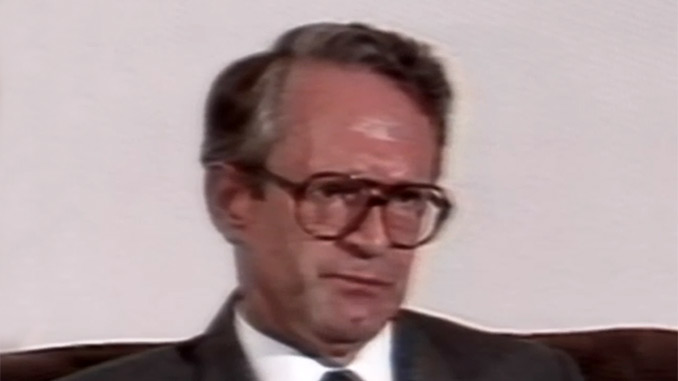 Meißner beim Interview im DDR-Fernsehen